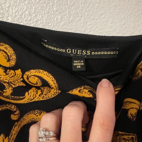 Guess Black and Gold Mini Jenni Dress - Picture 5 of 6